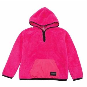 Hot Pink Girls Calvin Klein Fuzzy Sweater